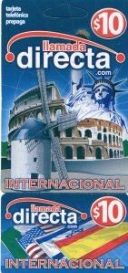 International phone cards - tarjetas de teléfonos internacionales